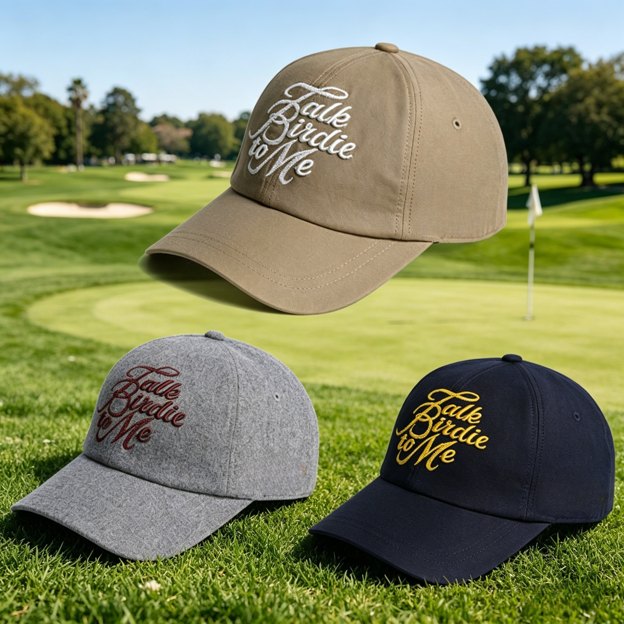 Women'S Golf Accessories - 2026 New Golf Course Slogan Embroidered