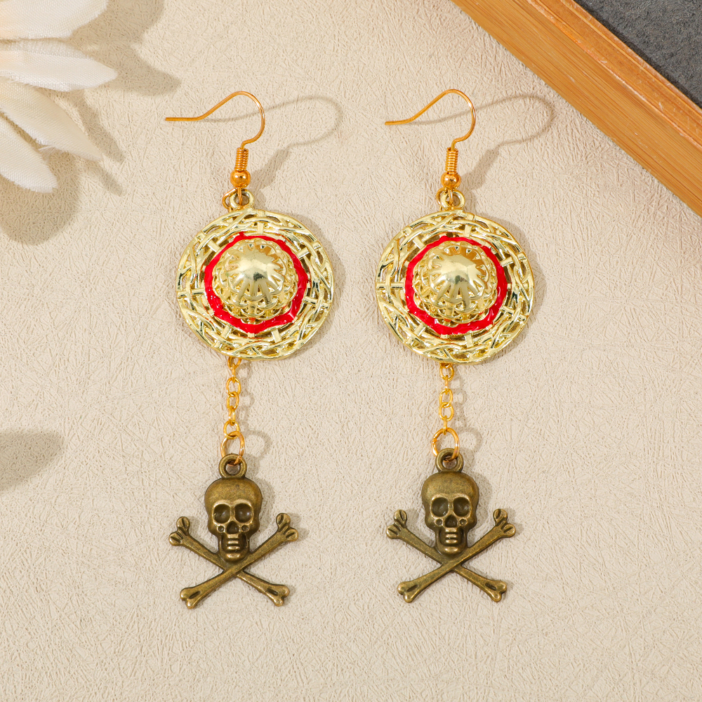 Women'S Accessories And Jewelry - One Piece Luffy Anime Skull Dangle