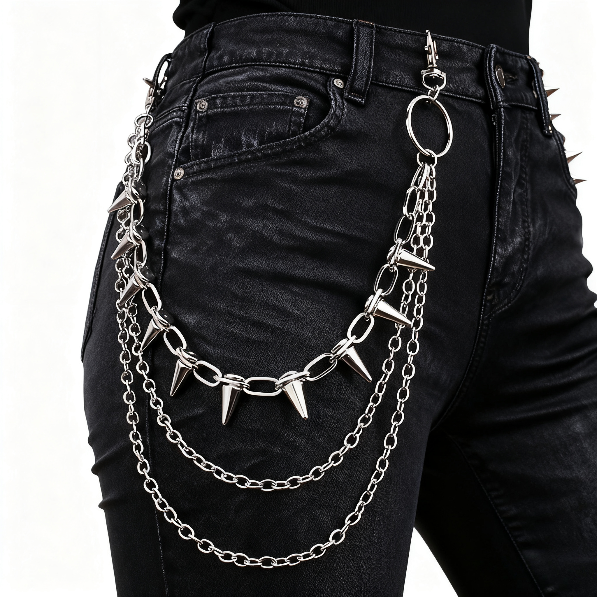 Women'S Jeans Accessories Chain - Unisex Hip Hop Punk Rock Metal