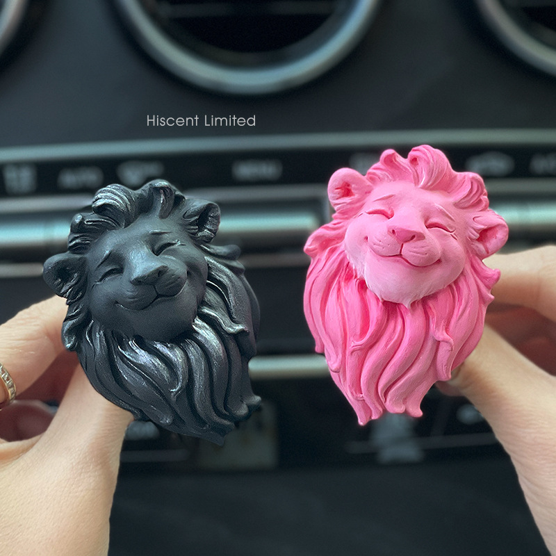 Women Accessories Outlet - Pink Smiling Lion Car Perfume Ornament