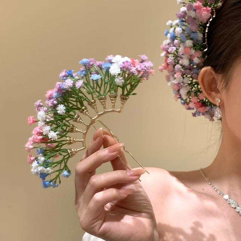 Women'S Accessories List - Artificial Flower Bridal Wedding Hairpin U