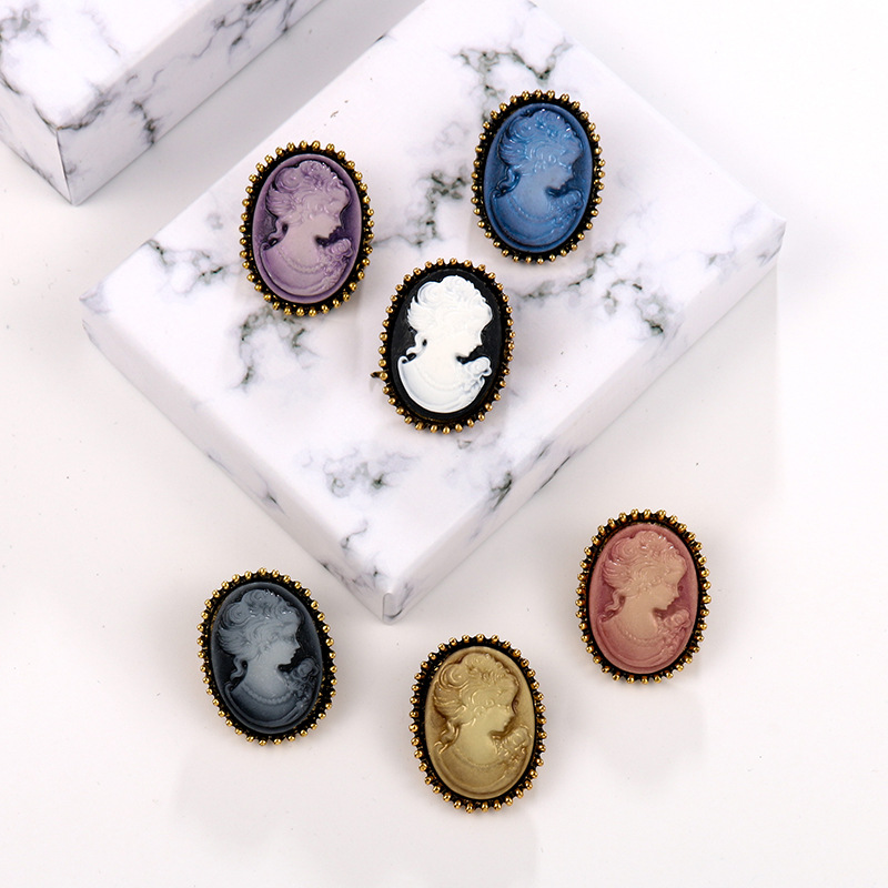 Women'S Victorian Era Accessories - 1PCS Vintage Gothic Style Victorian Cameo