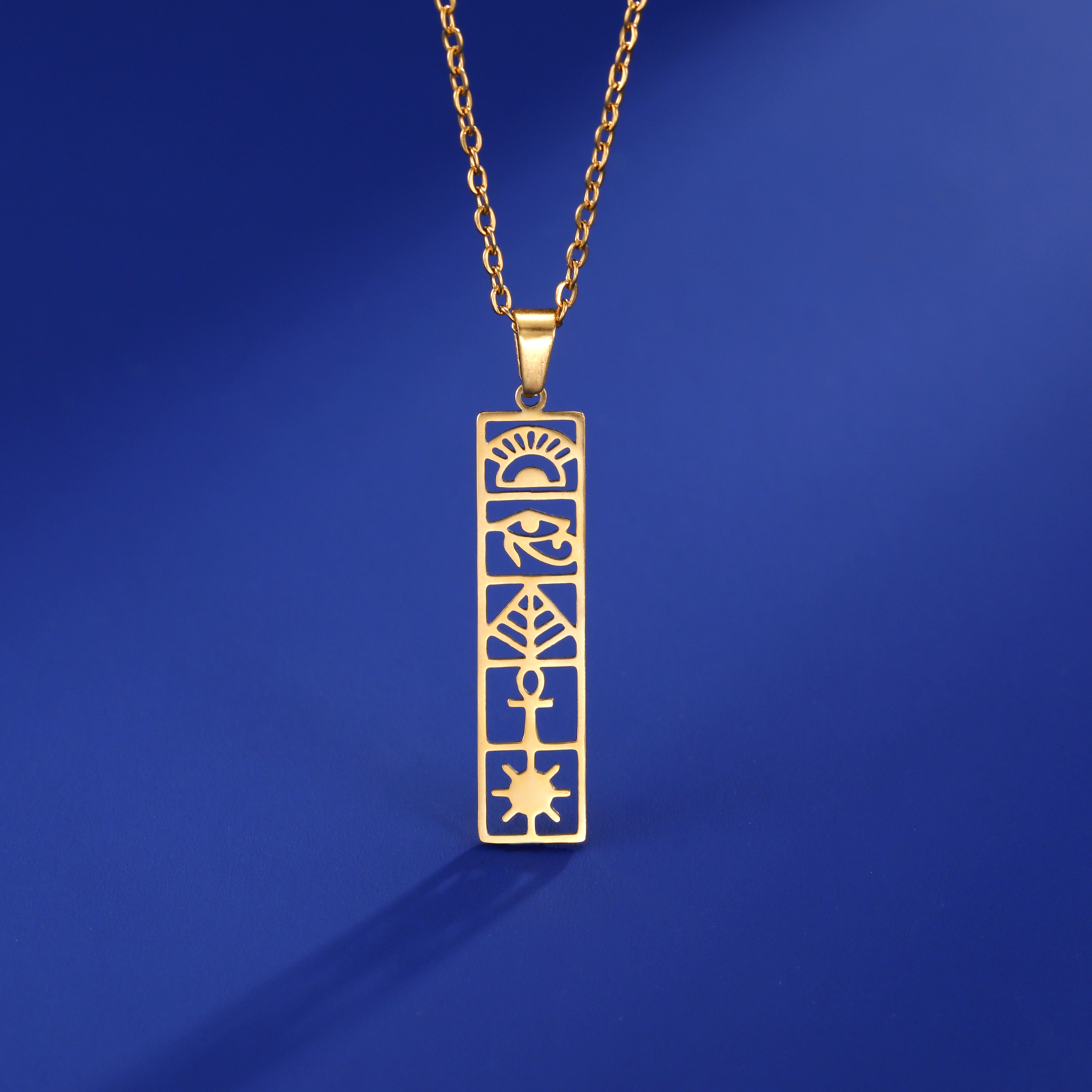 Women Accessories Egypt - Skyrim Egyptian Ankh Hieroglyphs Necklace Stainless
