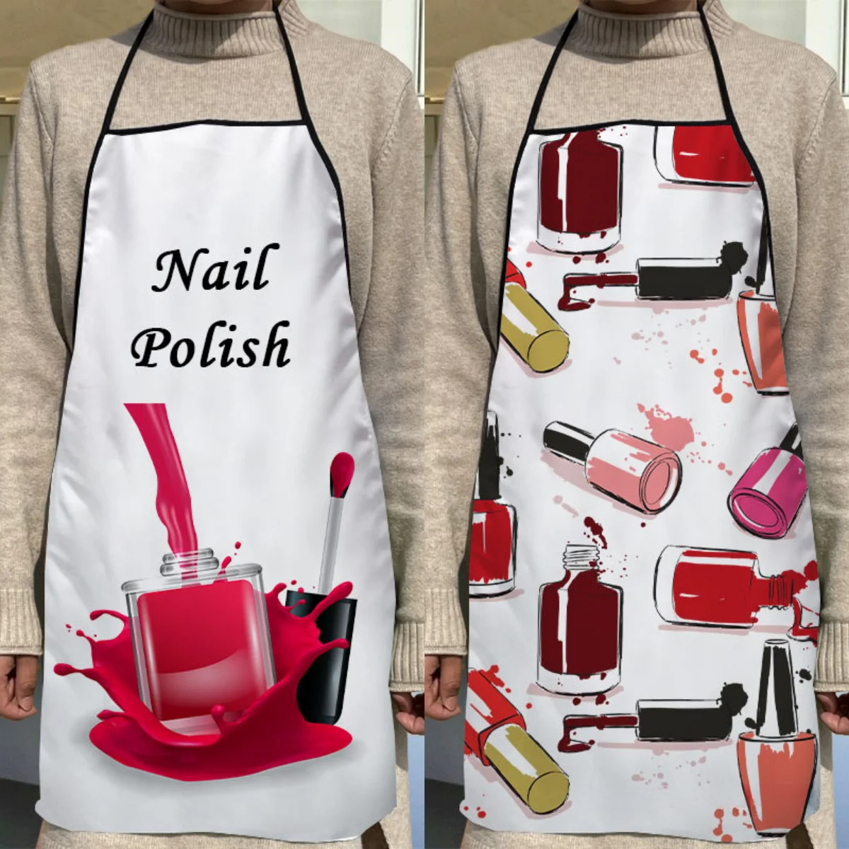 Women Accessories Store - Fashion Design Nail Polish Apron Store