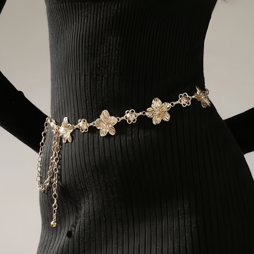 Women's Floral Metal Belt with – обзор и цена Women'S Jeans Accessories Chain