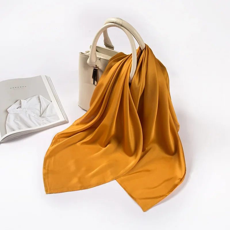 Satin Scarf Women 70cm Solid C – обзор и цена Women Accessories In Wholesale