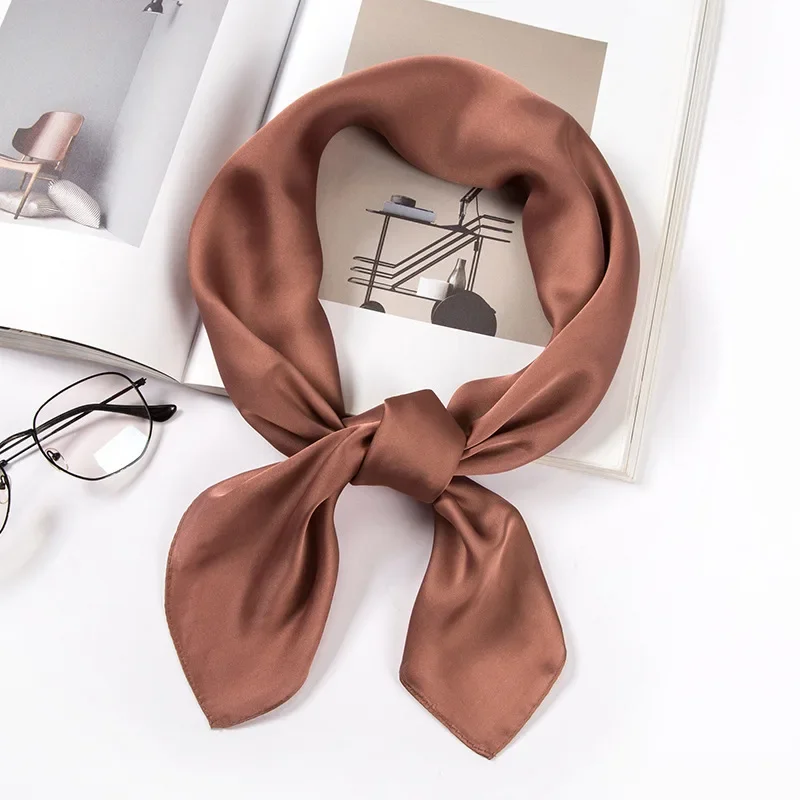 Satin Scarf Women 70cm Solid C – обзор и цена Women Accessories In Wholesale
