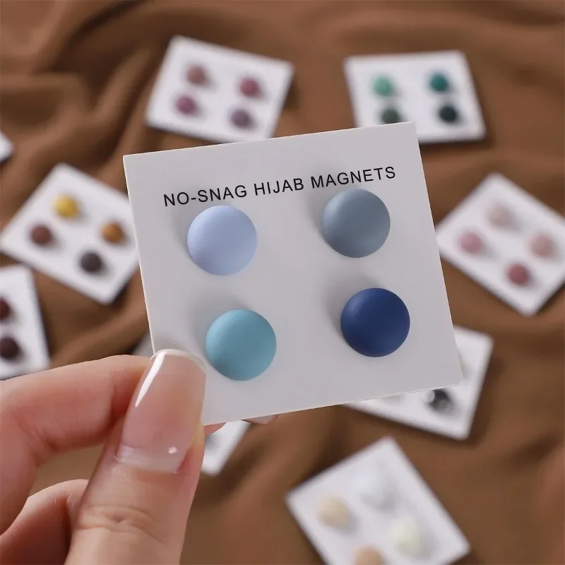 4Pcs/Card Matte Magnet Hijab P – обзор и цена Women Accessories In Wholesale