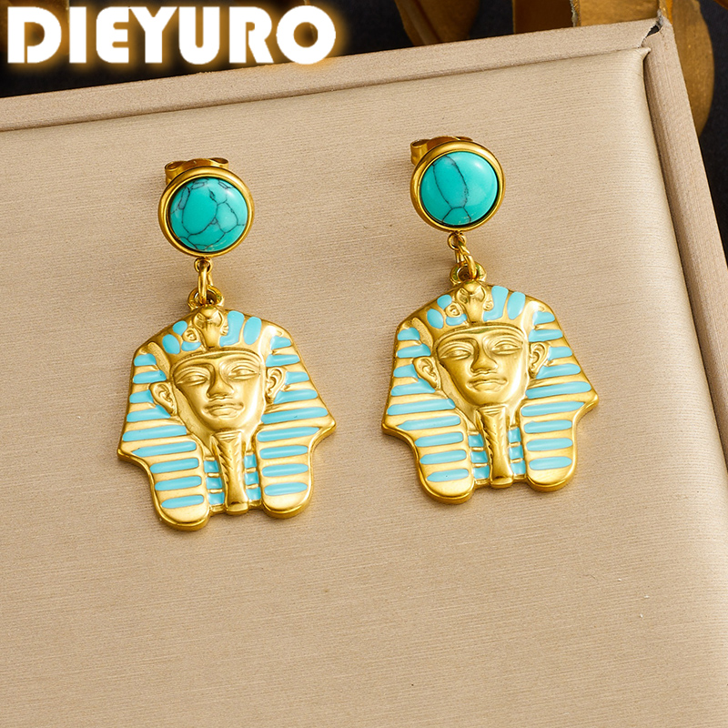 DIEYURO 316L Stainless Steel V – обзор и цена Women Accessories Egypt