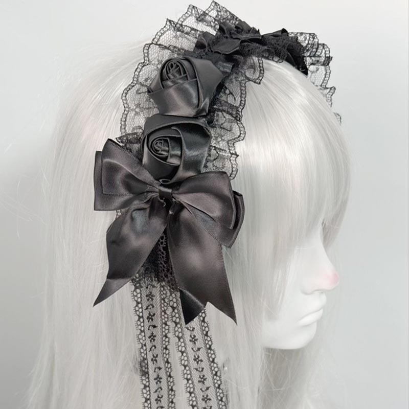 Lolita Gothic Black Lace Headb – обзор и цена Women'S Victorian Era Accessories
