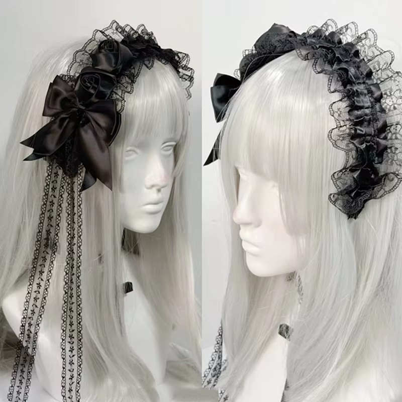 Lolita Gothic Black Lace Headb – обзор и цена Women'S Victorian Era Accessories