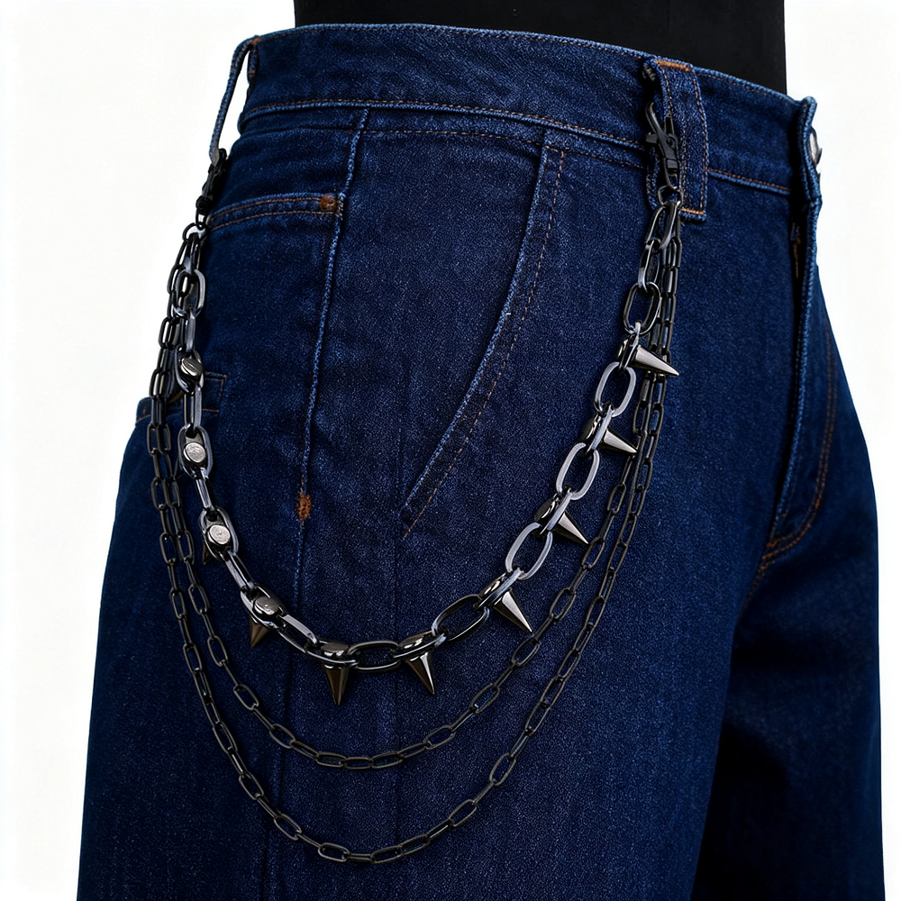 Unisex Hip Hop Punk Rock Metal – обзор и цена Women'S Jeans Accessories Chain