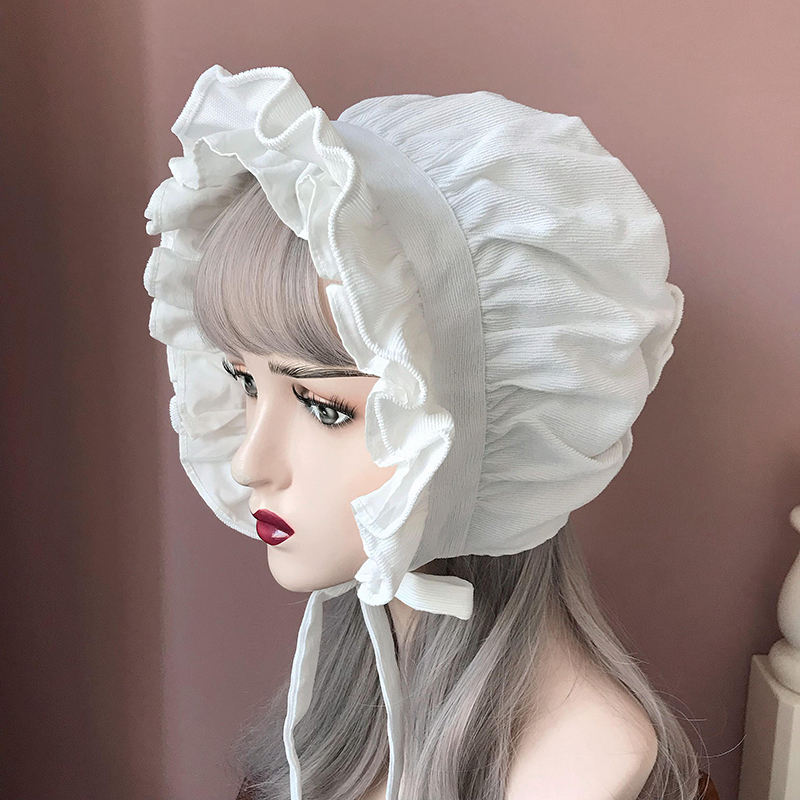 Maid Bonnet Hat Lolita Girl Co – обзор и цена Women'S Victorian Era Accessories