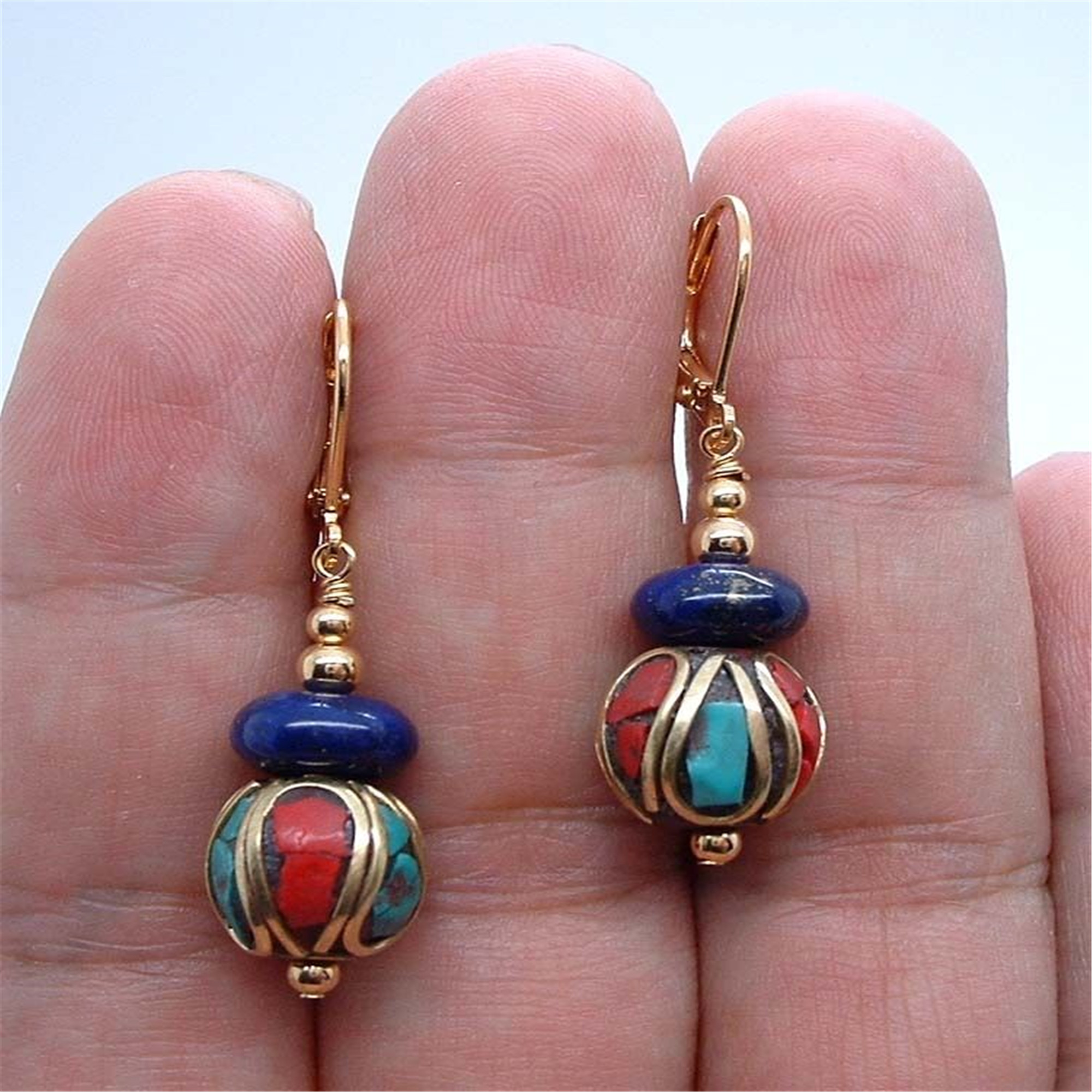 Dangling Handmade Nepal Blue L – обзор и цена Women Accessories Nepal