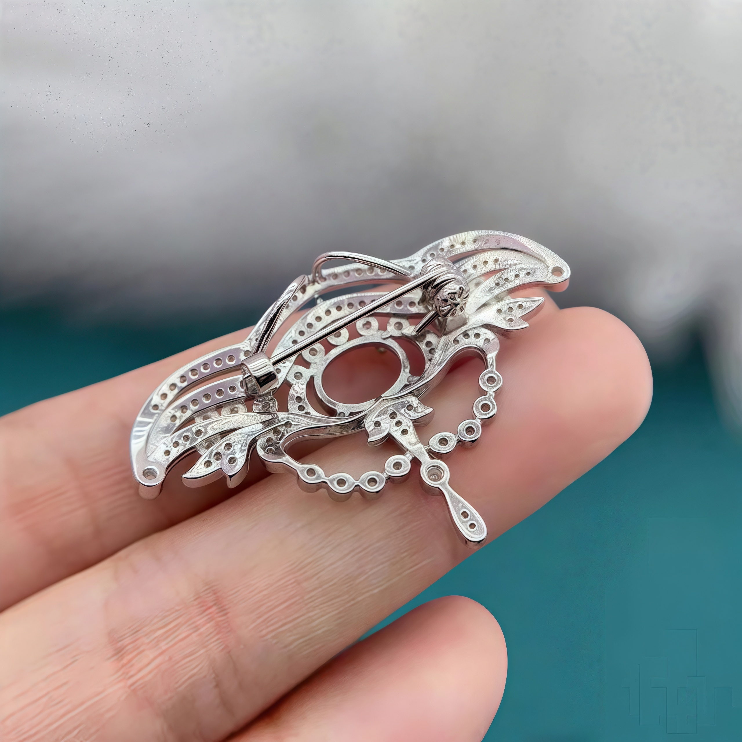 L S925 Sterling Silver Brooch  – обзор и цена Women Accessories Holder