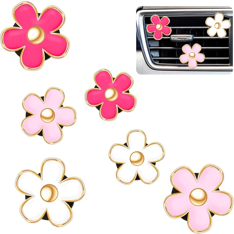 6PCS Daisy Flower Air Vent Cli – обзор и цена Women Accessories Outlet