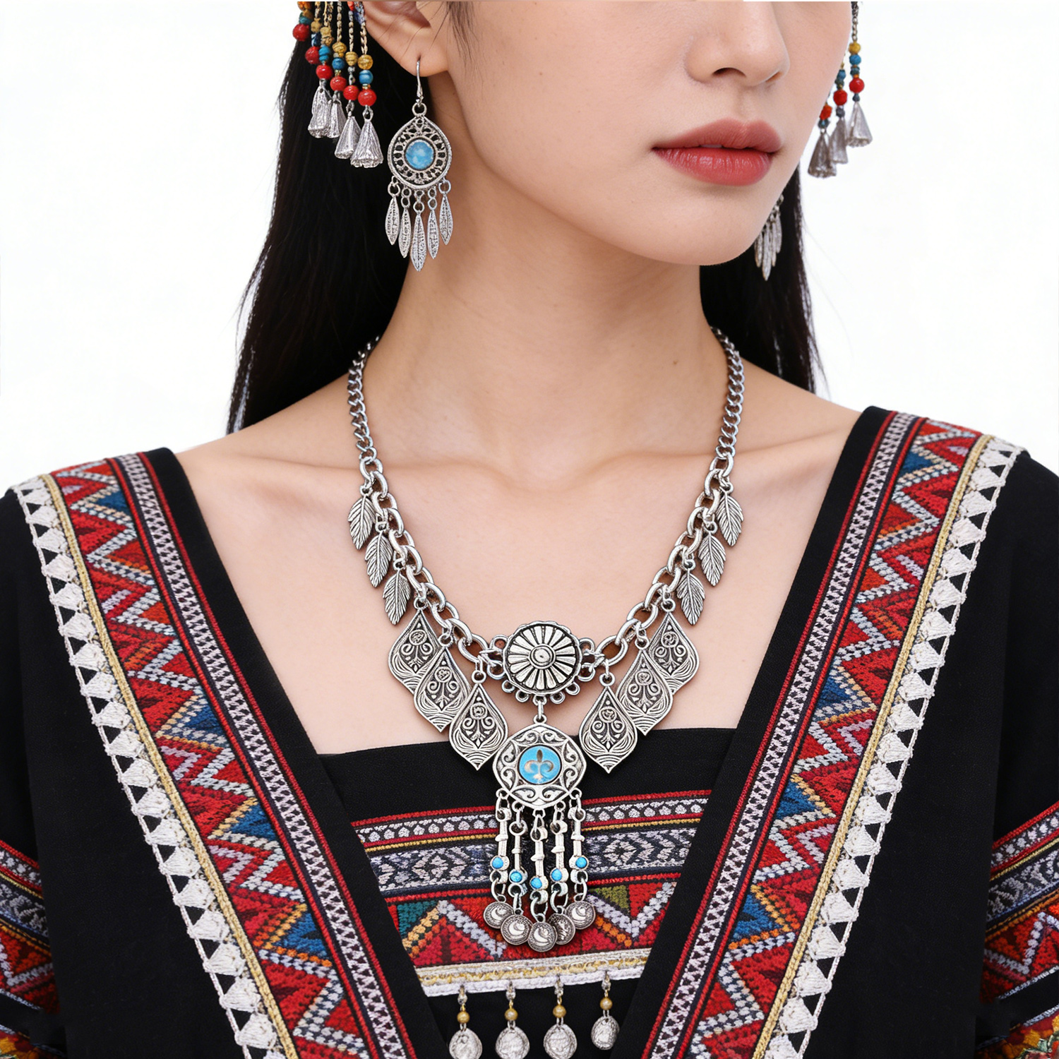 Vintage Silver Alloy Carved Ta – обзор и цена Women Accessories Nepal