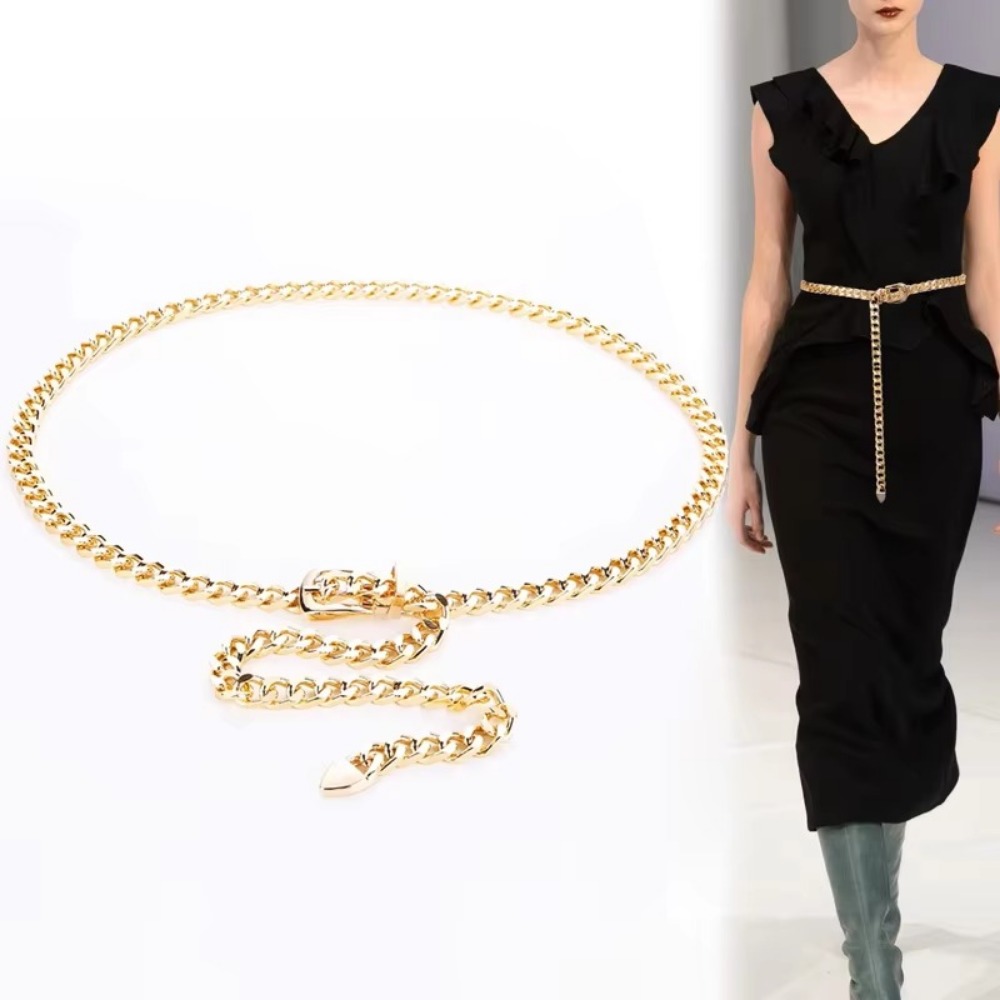 Simple Metal Chain Belts Long  – обзор и цена Women'S Jeans Accessories Chain