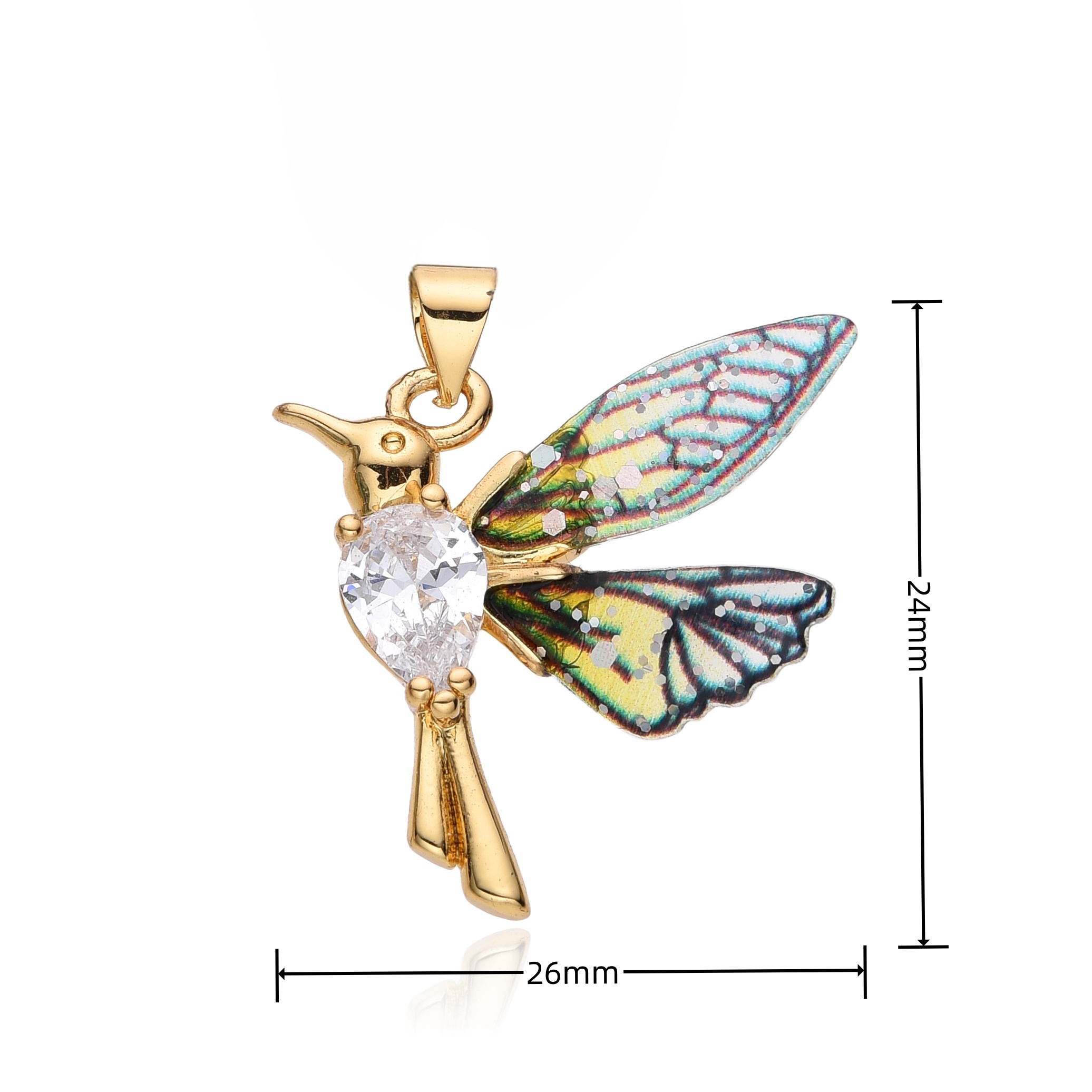 Colorful Resin Hummingbird Cha – обзор и цена Women Accessories In Wholesale