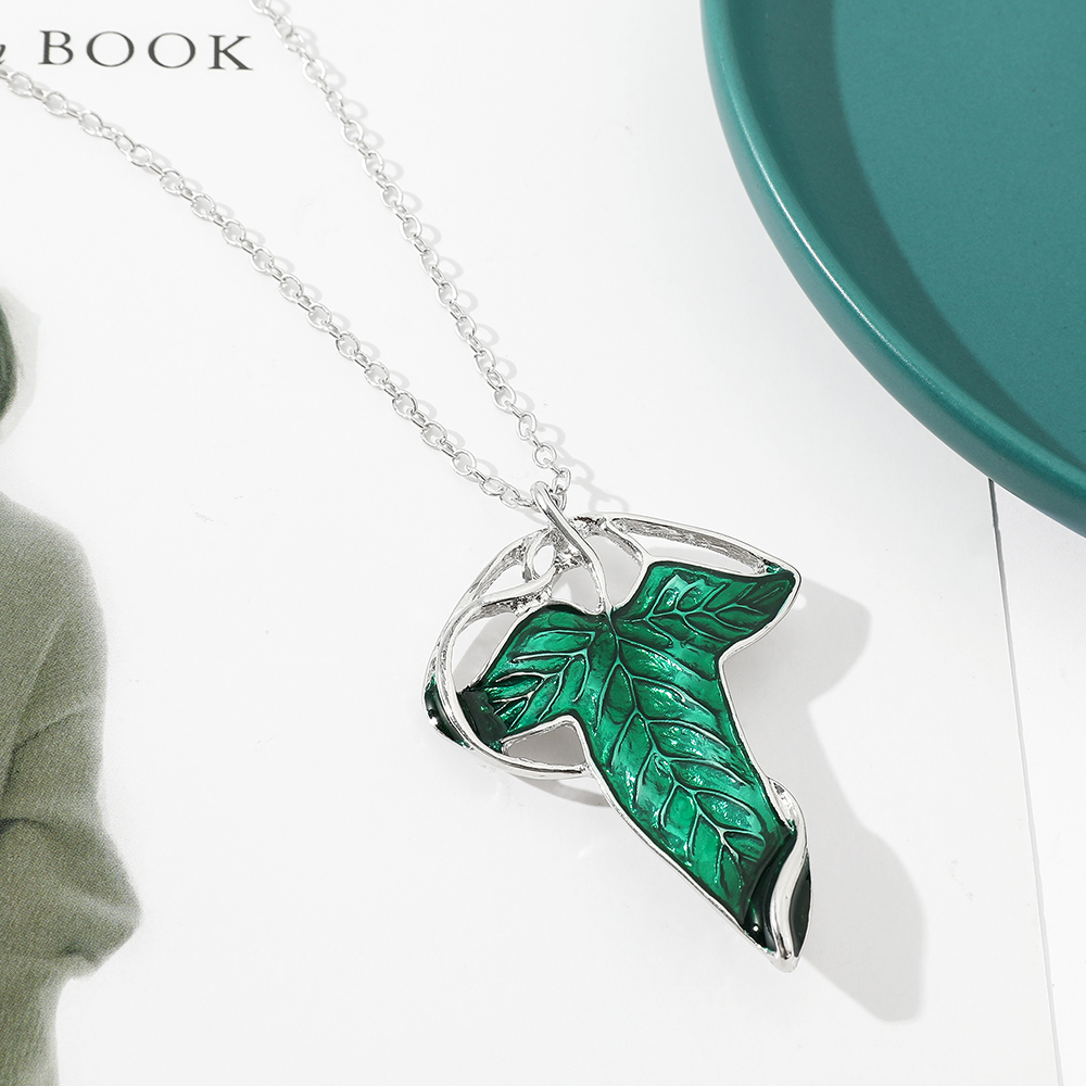 Vintage Green Leaf Pendant Nec – обзор и цена Women'S Accessories And Jewelry