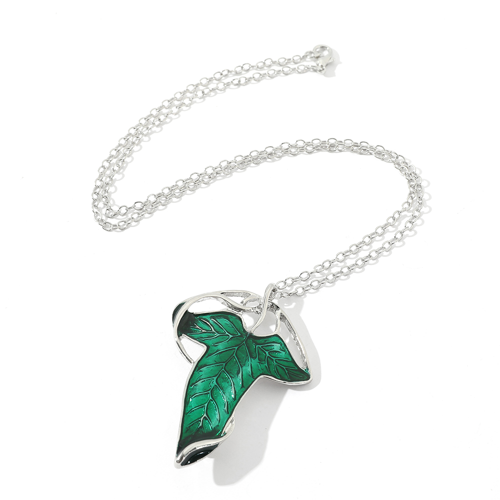 Vintage Green Leaf Pendant Nec – обзор и цена Women'S Accessories And Jewelry