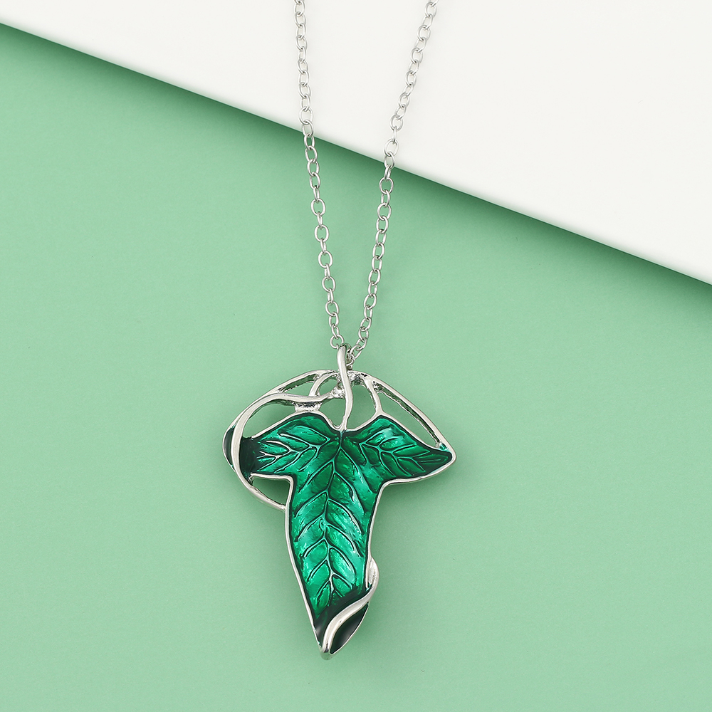 Vintage Green Leaf Pendant Nec – обзор и цена Women'S Accessories And Jewelry