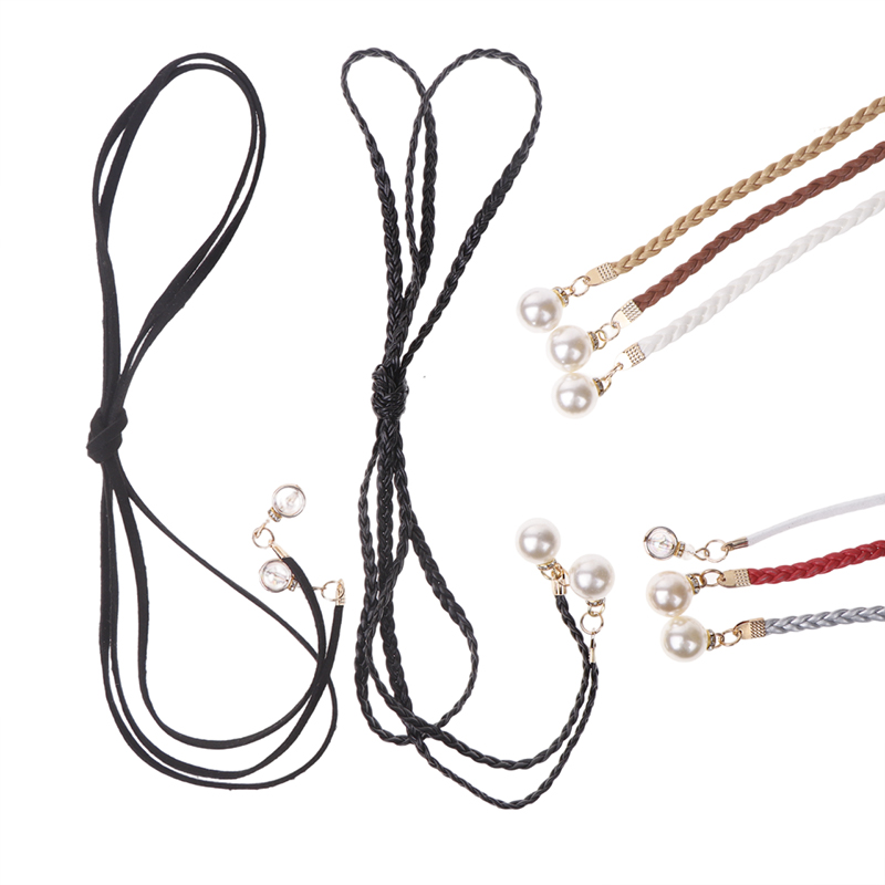Retro PU Braided Pearl Belt Wa – обзор и цена Women'S Jeans Accessories Chain