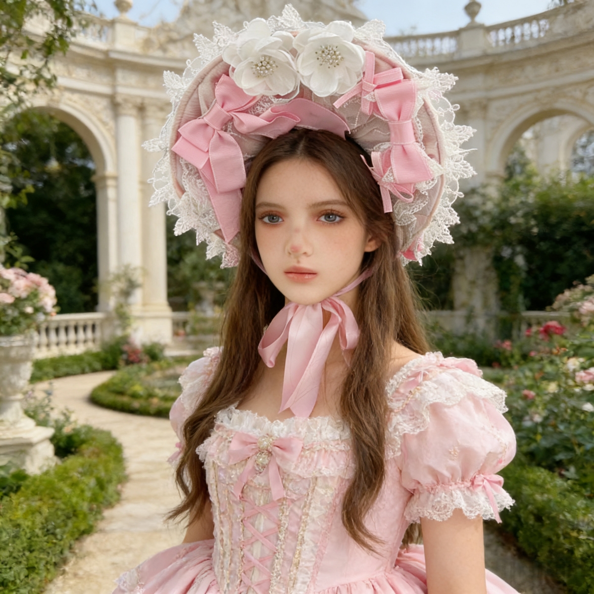 Victorian Lace Bonnet Hat Head – обзор и цена Women'S Victorian Era Accessories