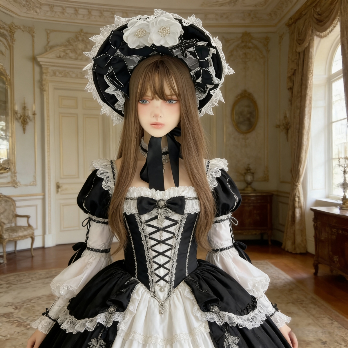 Victorian Lace Bonnet Hat Head – обзор и цена Women'S Victorian Era Accessories
