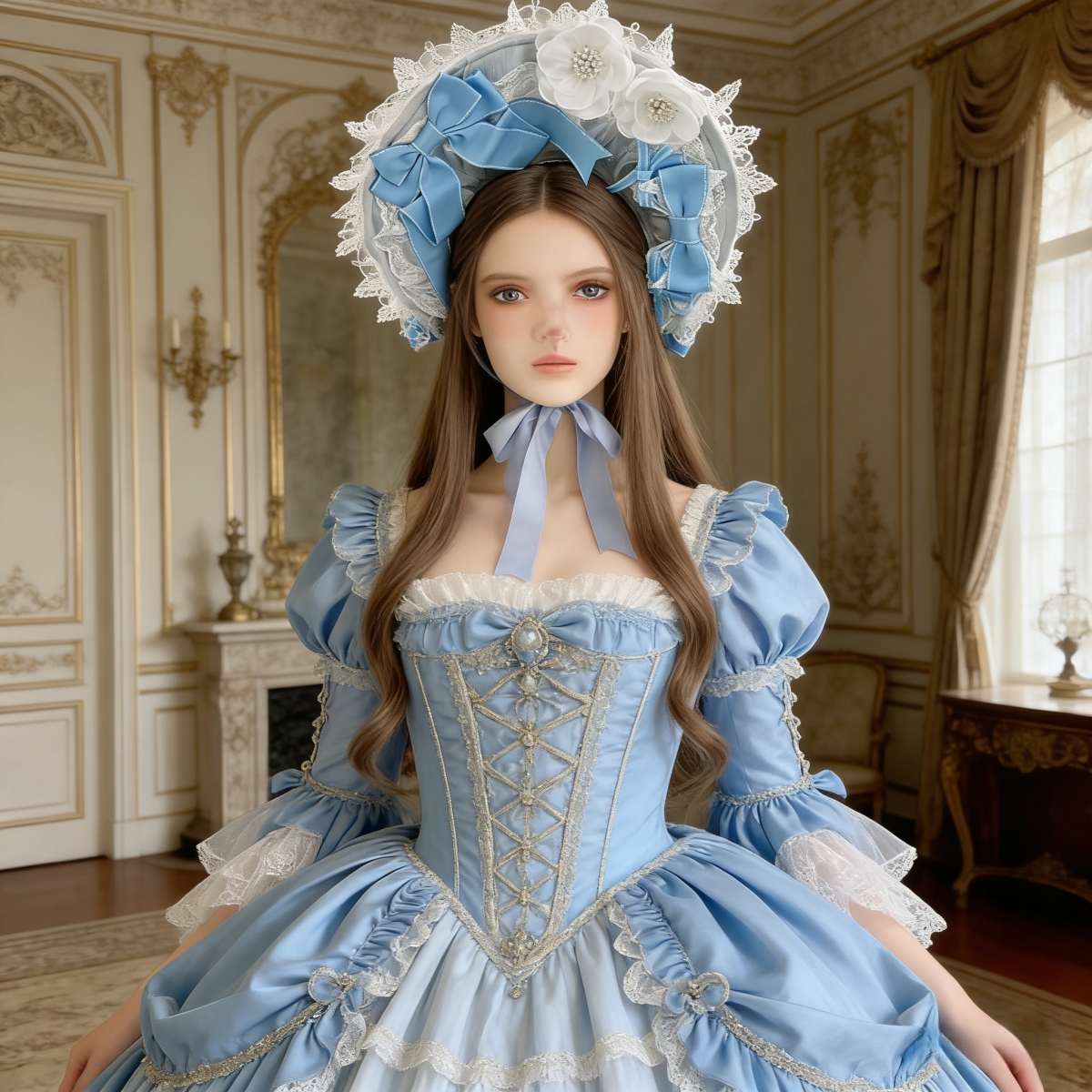 Victorian Lace Bonnet Hat Head – обзор и цена Women'S Victorian Era Accessories