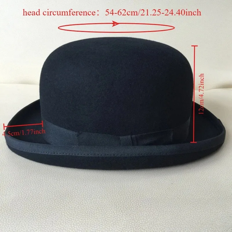 100% Wool Bowler Hat for Men B – обзор и цена Women'S Victorian Era Accessories