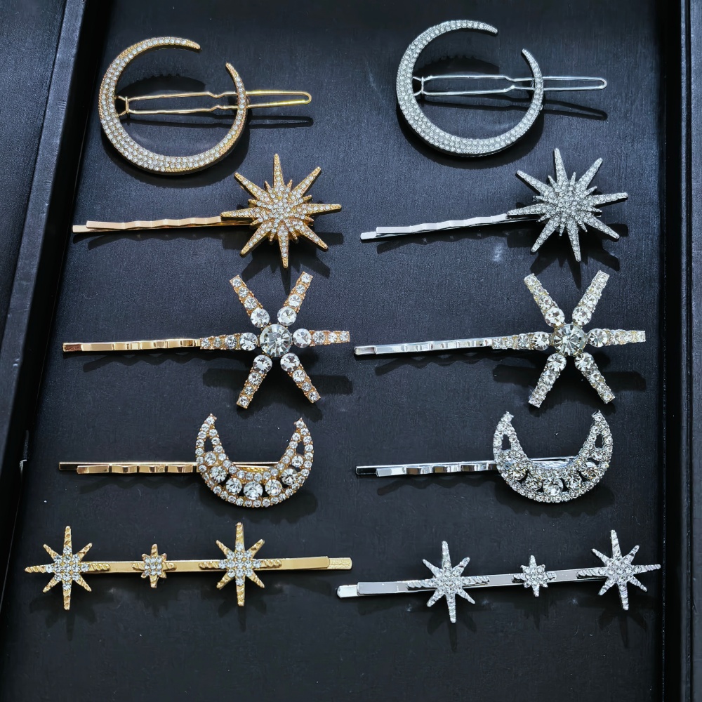 3/4 pcs set Crystal Star Hairp – обзор и цена Women'S Accessories List