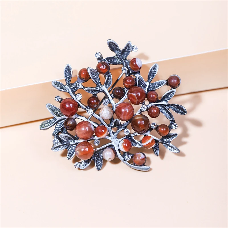 Red Rhinestone Trees Brooch Na – обзор и цена Women Accessories Bouquet