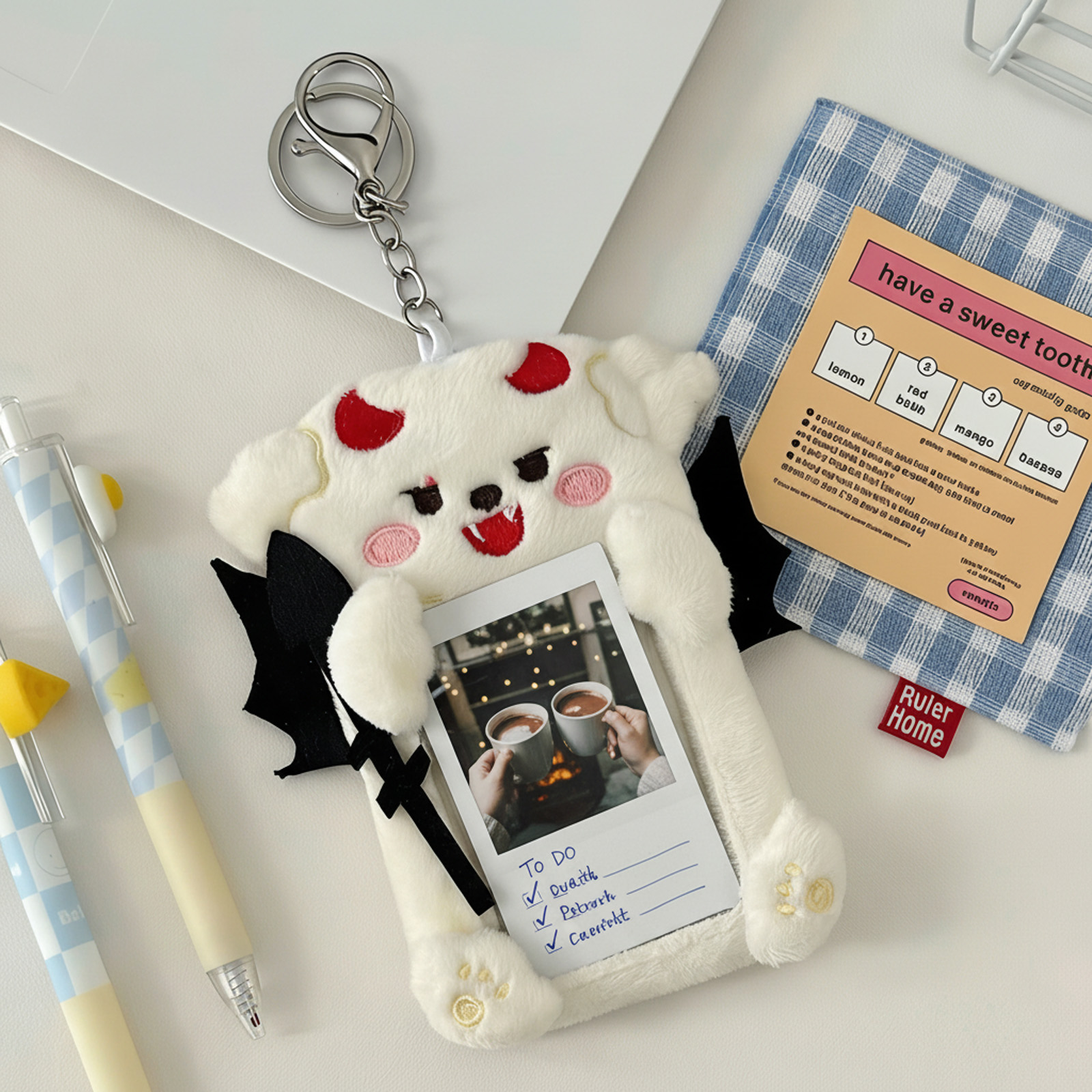 Plush Angel Devil Keychain Cut – обзор и цена Women Accessories Holder
