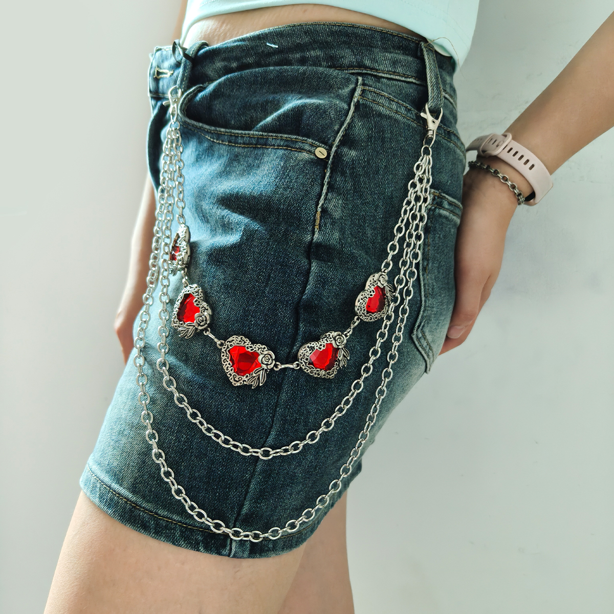 A Harajuku Style Street Hip-Ho – обзор и цена Women'S Jeans Accessories Chain