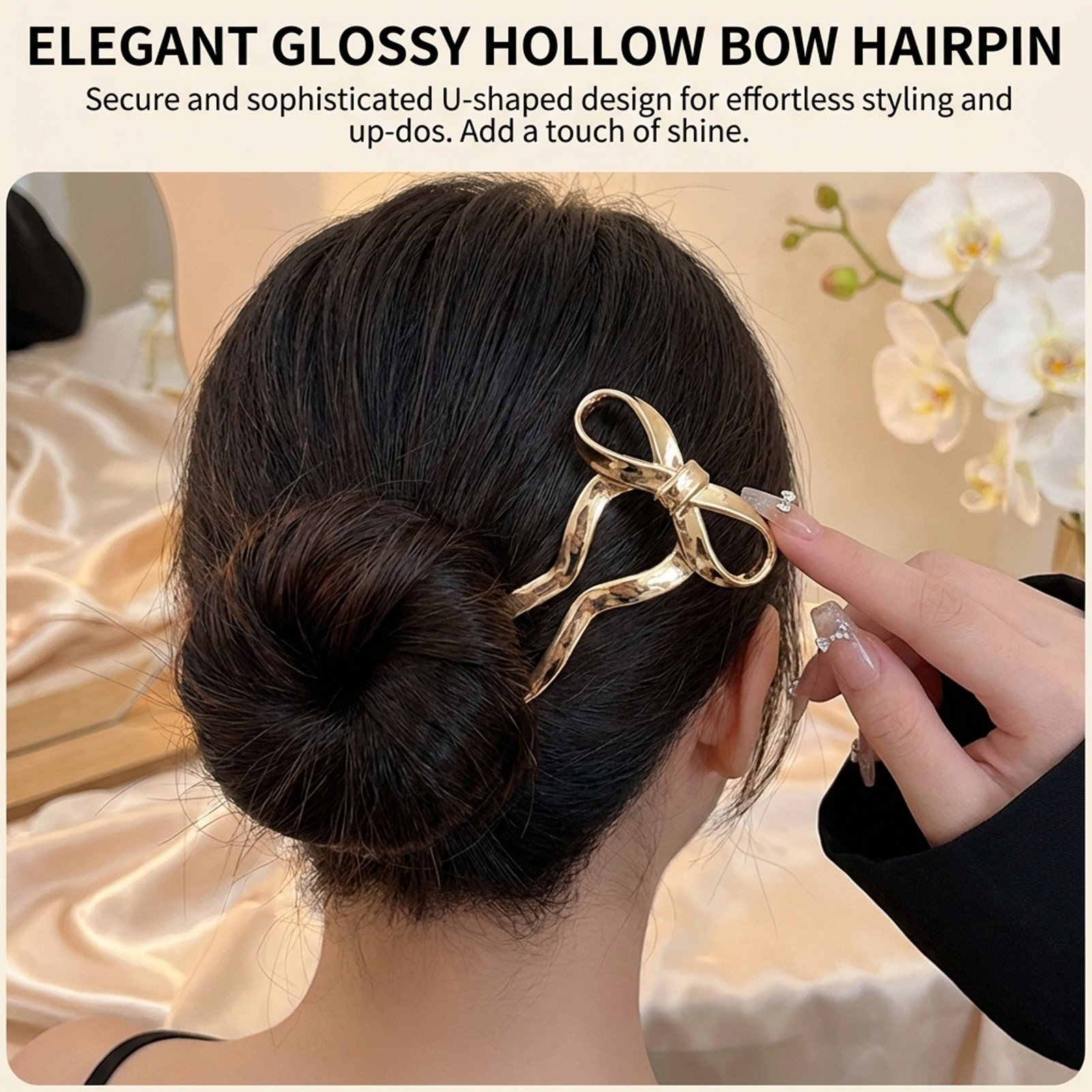 Elegant Bowknot U Shape Hairpi – обзор и цена Women Accessories Holder