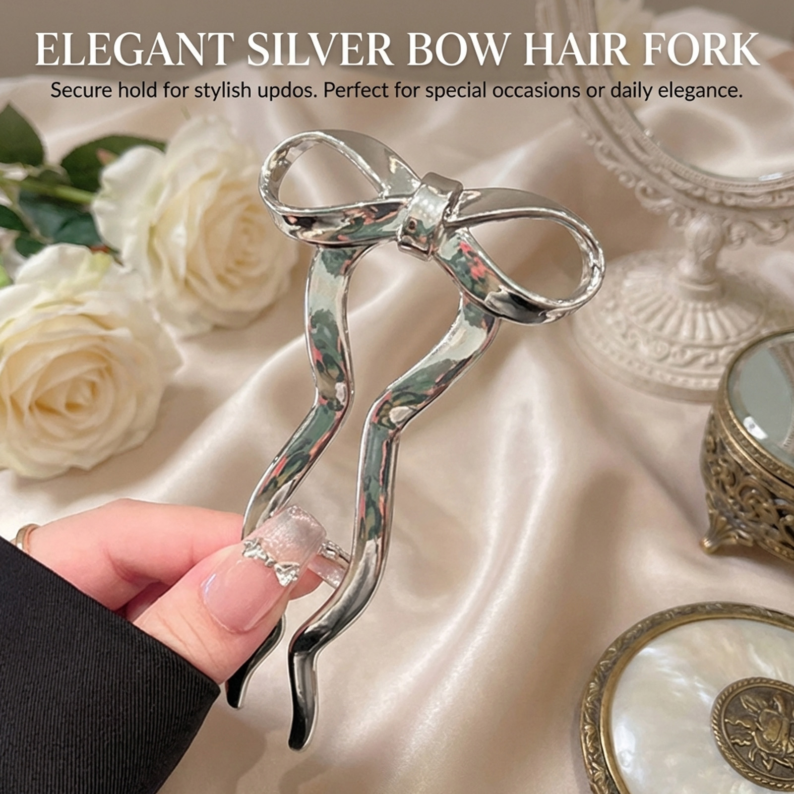 Elegant Bowknot U Shape Hairpi – обзор и цена Women Accessories Holder