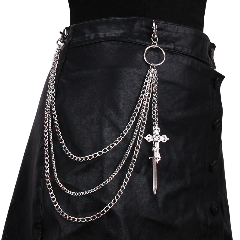 Hip Hop Skull Cross Pants Wais – обзор и цена Women'S Jeans Accessories Chain