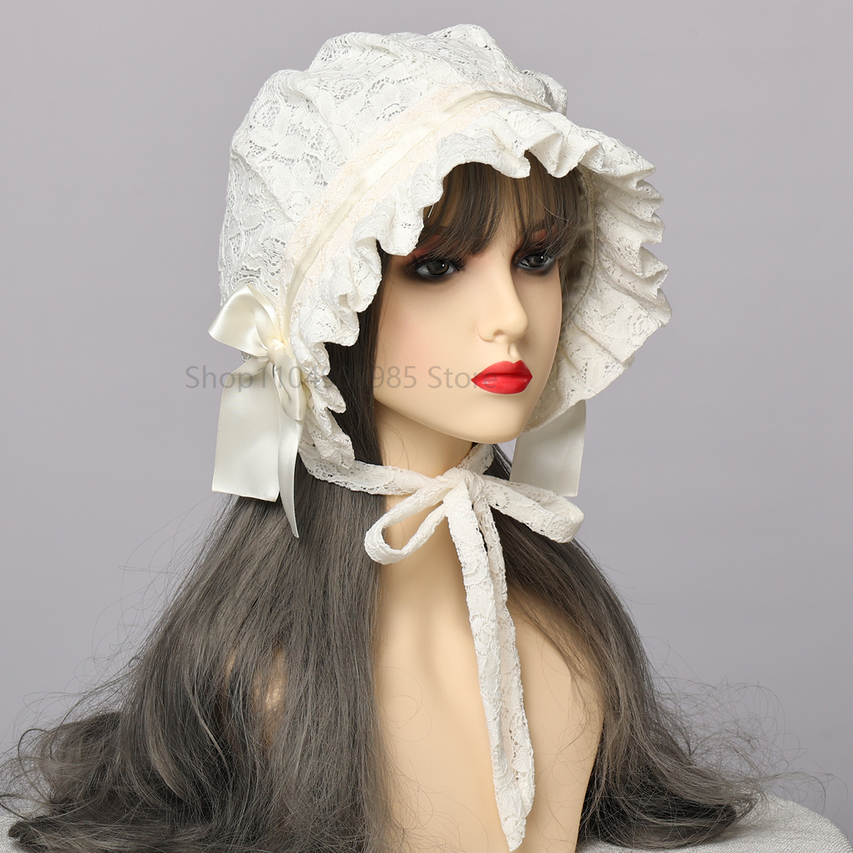Retro Adjustable Lace Bonnet H – обзор и цена Women'S Victorian Era Accessories