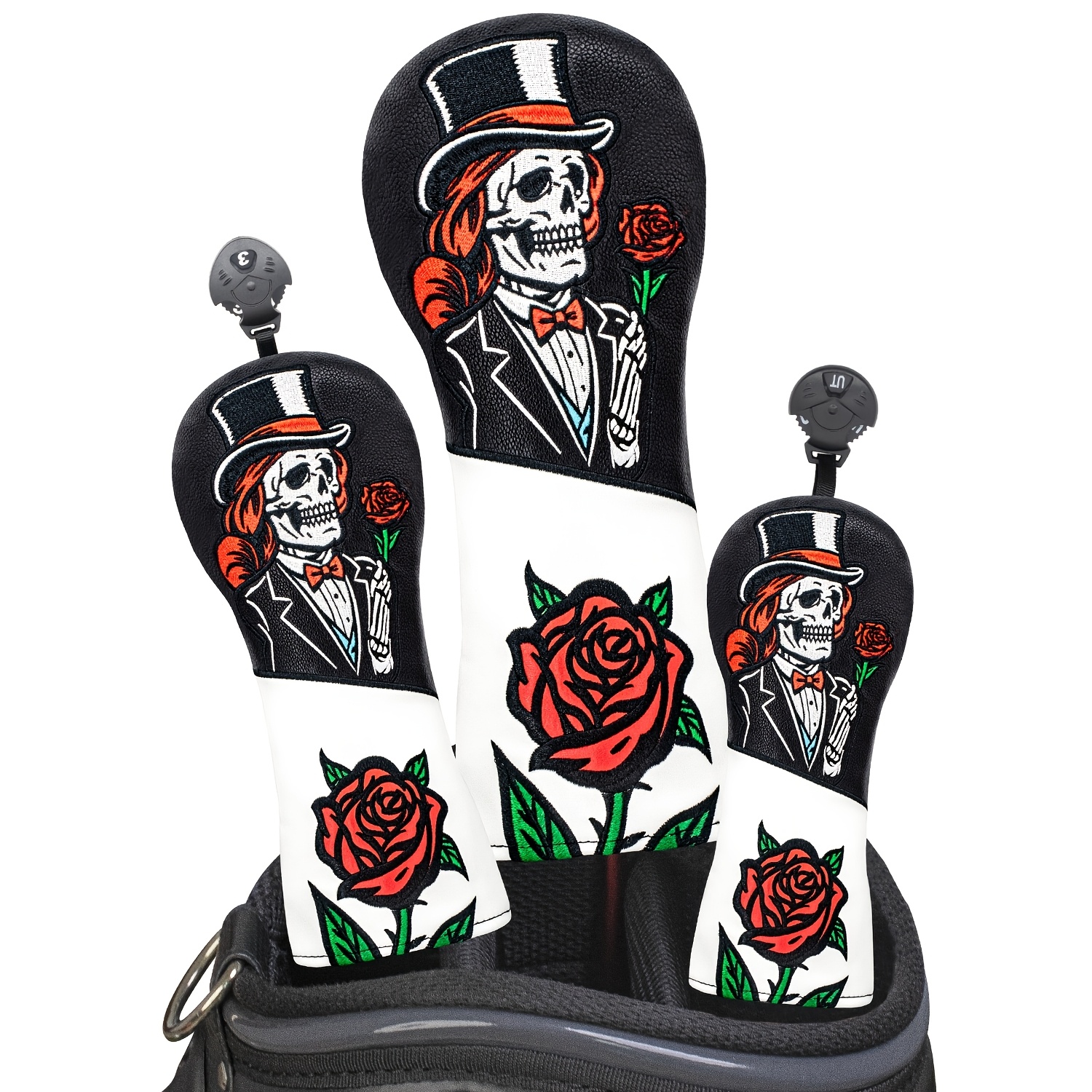 1pc/3pcs Top Hat Skull Rose Pa – обзор и цена Women'S Golf Accessories