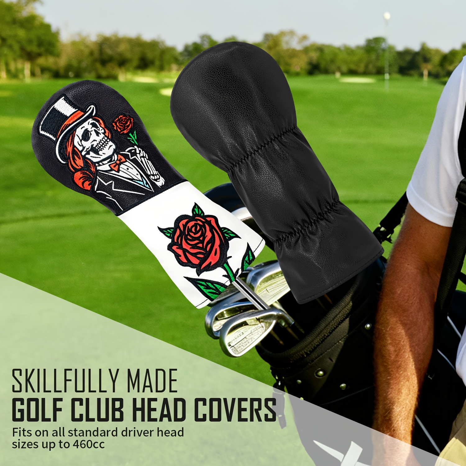 1pc/3pcs Top Hat Skull Rose Pa – обзор и цена Women'S Golf Accessories