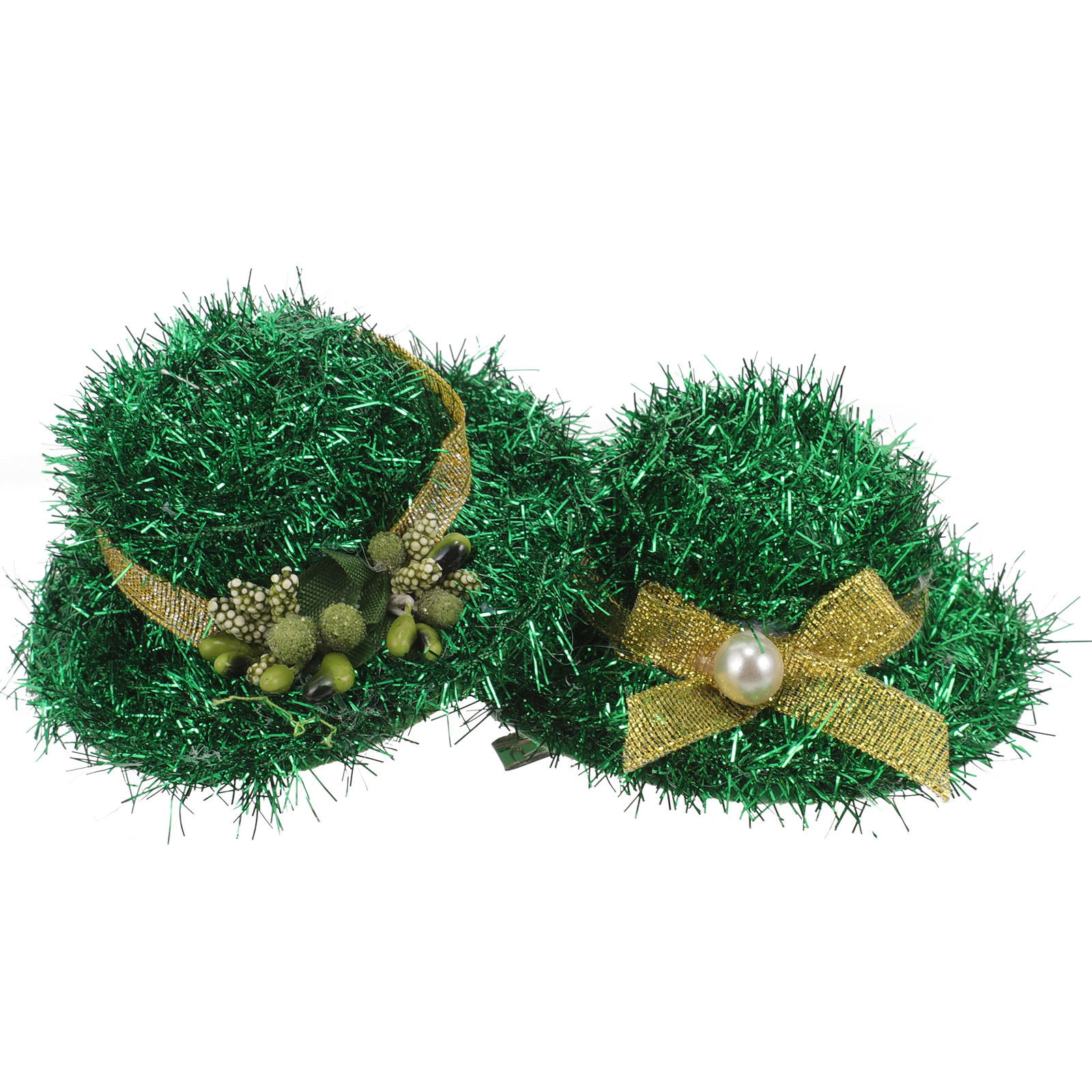 2Pcs Green Hat Hair Clips Top  – обзор и цена Women Accessories Bouquet