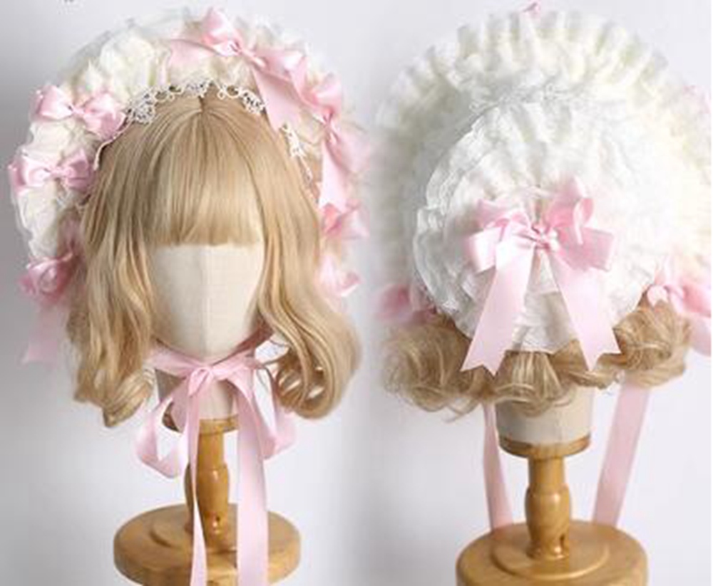 Lolita Lace Bonnet Hat Women G – обзор и цена Women'S Victorian Era Accessories