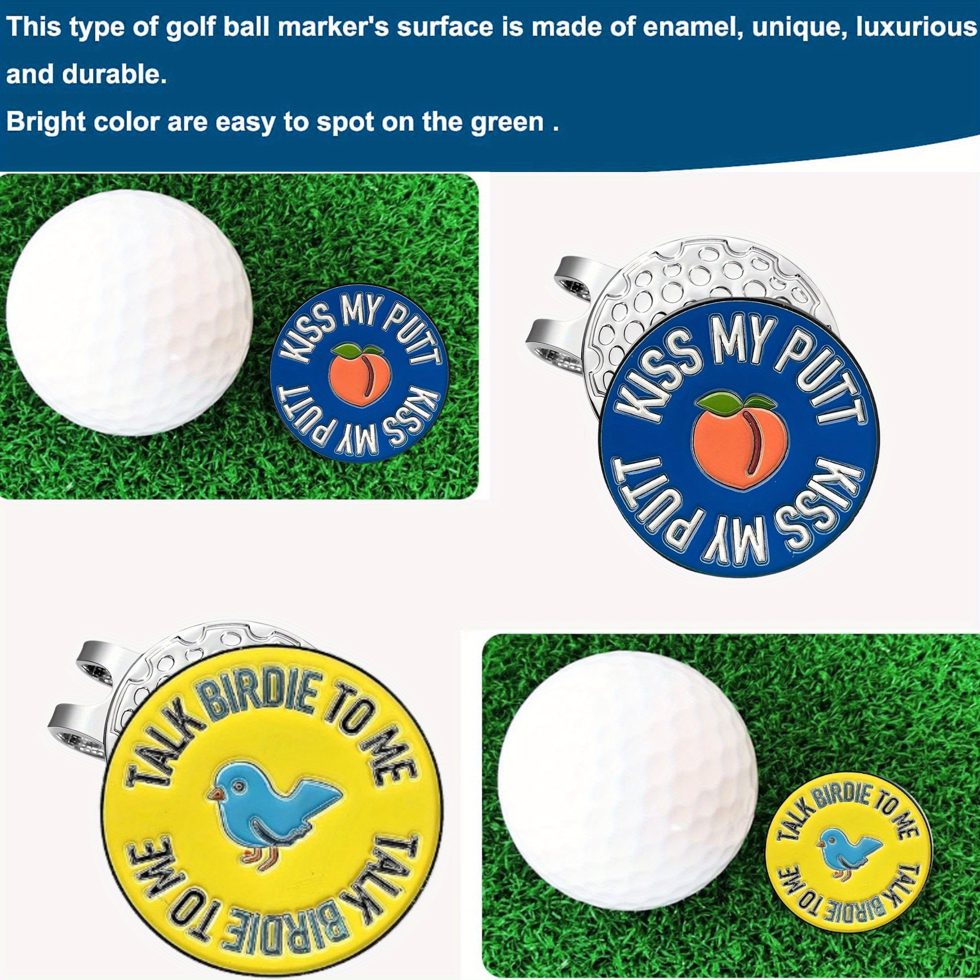 2 counts golf markers Talk Bir – обзор и цена Women'S Golf Accessories