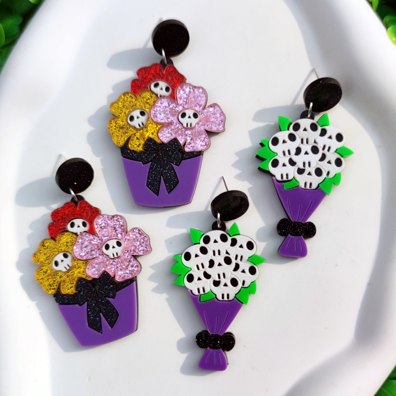 KUGUYS Halloween Skull Skeleto – обзор и цена Women Accessories Bouquet