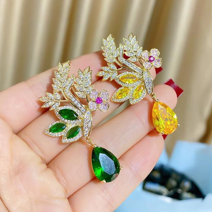 Fashion Green Yellow Leaves Fl – обзор и цена Women Accessories Bouquet