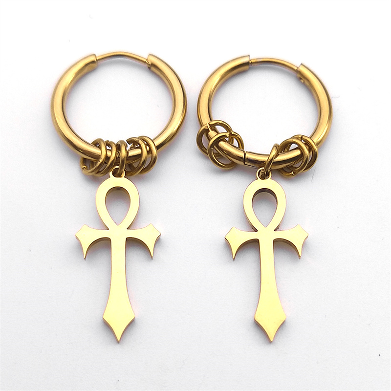 Egypt Ankh Cross Hoop Drop Dan – обзор и цена Women Accessories Egypt