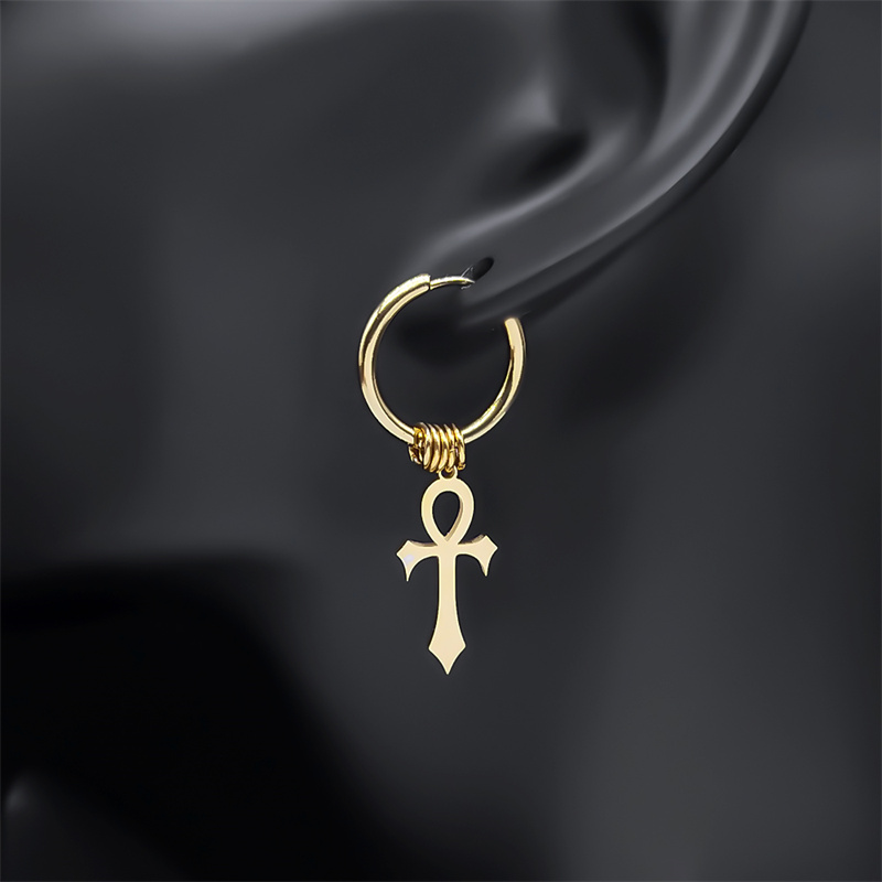 Egypt Ankh Cross Hoop Drop Dan – обзор и цена Women Accessories Egypt